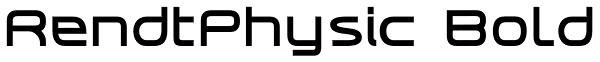 RendtPhysic Bold Font