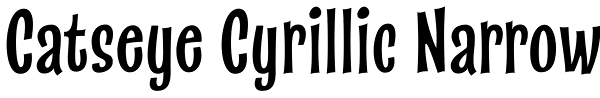 Catseye Cyrillic Narrow Font