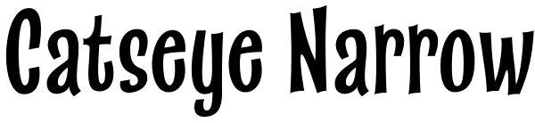 Catseye Narrow Font