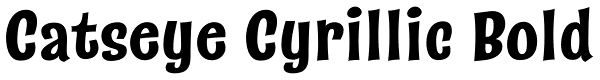 Catseye Cyrillic Bold Font