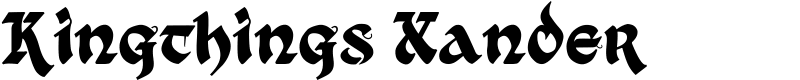 Kingthings Xander Font