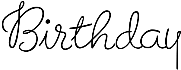 Birthday Font