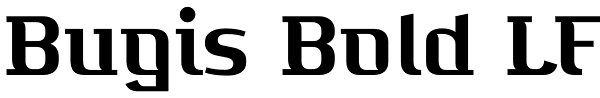 Bugis Bold LF Font