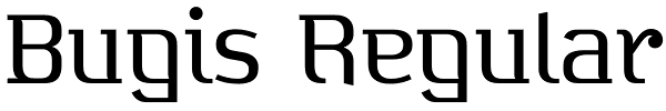 Bugis Regular Font