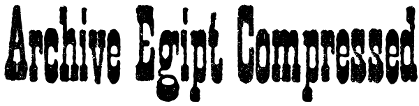 Archive Egipt Compressed Font