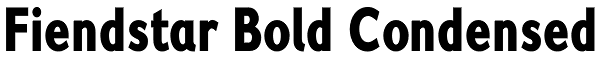 Fiendstar Bold Condensed Font