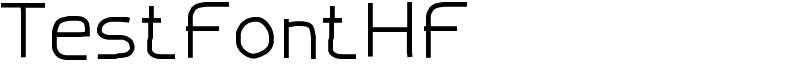 TestFontHF Font