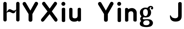 HYXiu Ying J Font