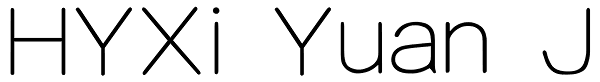 HYXi Yuan J Font