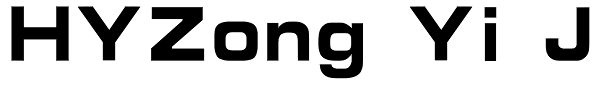 HYZong Yi J Font