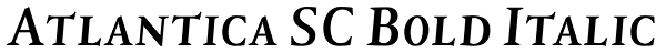 Atlantica SC Bold Italic Font