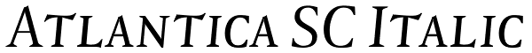 Atlantica SC Italic Font