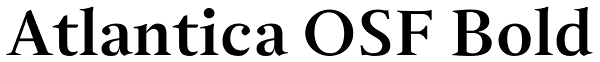 Atlantica OSF Bold Font