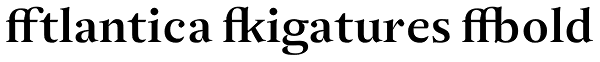 Atlantica Ligatures Bold Font