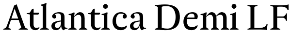 Atlantica Demi LF Font