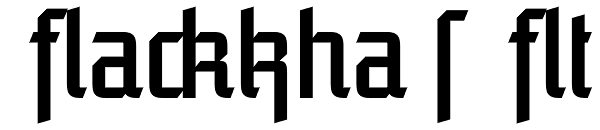 Blackhaus Alt Font