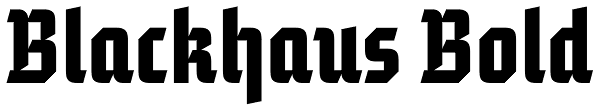 Blackhaus Bold Font