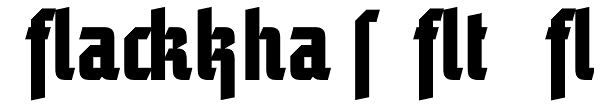 Blackhaus Alt Bold Font