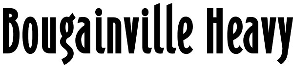 Bougainville Heavy Font