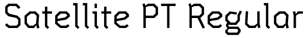 Satellite PT Regular Font