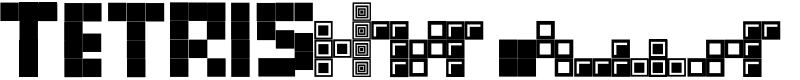 Tetris Blocks Font