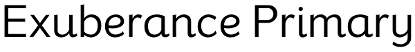 Exuberance Primary Font