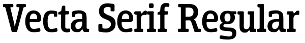 Vecta Serif Regular Font