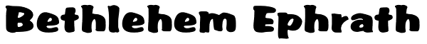 Bethlehem Ephrath Font