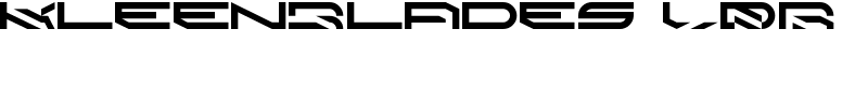 KleenBlades LDR Font