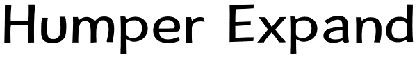 Humper Expand Font