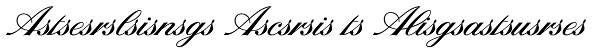 Sterling Script Ligatures Font