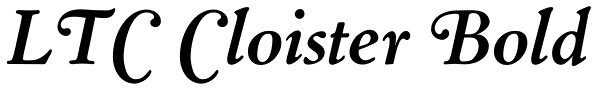 LTC Cloister Bold Font