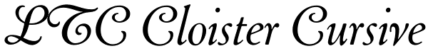 LTC Cloister Cursive Font