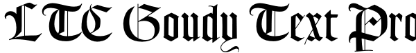 LTC Goudy Text Pro Font