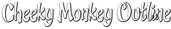 Cheeky Monkey Outline Font