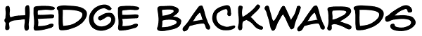 Hedge Backwards Font