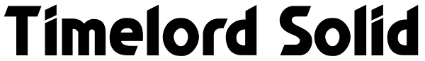 Timelord Solid Font