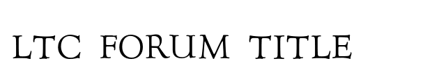 LTC Forum Title Font