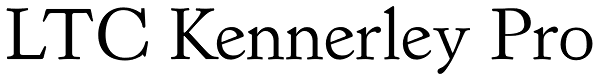 LTC Kennerley Pro Font