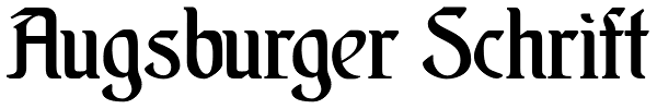 Augsburger Schrift Font