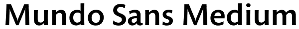 Mundo Sans Medium Font