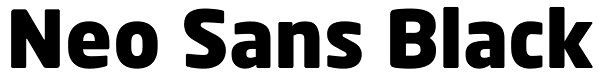 Neo Sans Black Font