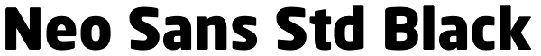 Neo Sans Std Black Font