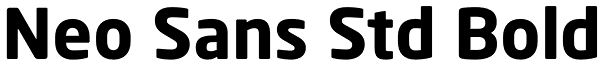 Neo Sans Std Bold Font