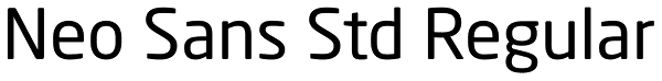 Neo Sans Std Regular Font