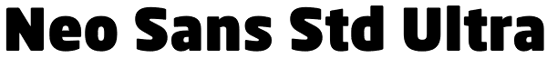 Neo Sans Std Ultra Font