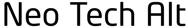 Neo Tech Alt Font