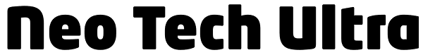 Neo Tech Ultra Font