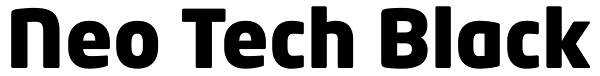 Neo Tech Black Font