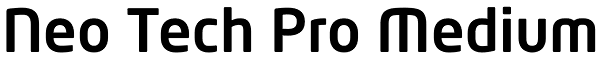 Neo Tech Pro Medium Font